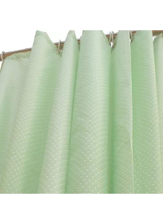 Generic Shower Curtain 180x180cm, Polyester, Waterproof, Plaid (Green)  - Image 2