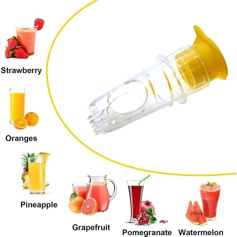 Manual Spiral Lemon Squeezer with Built-in Filter Handheld Citrus Juicer for Salads Beverages and Marinades Easy Pour Spout Kitchen Tool Gadget - Image 4
