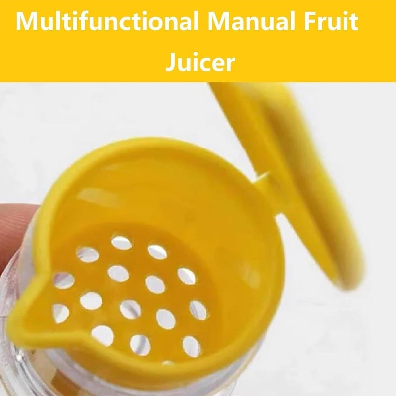 Manual Spiral Lemon Squeezer with Built-in Filter Handheld Citrus Juicer for Salads Beverages and Marinades Easy Pour Spout Kitchen Tool Gadget - Image 5