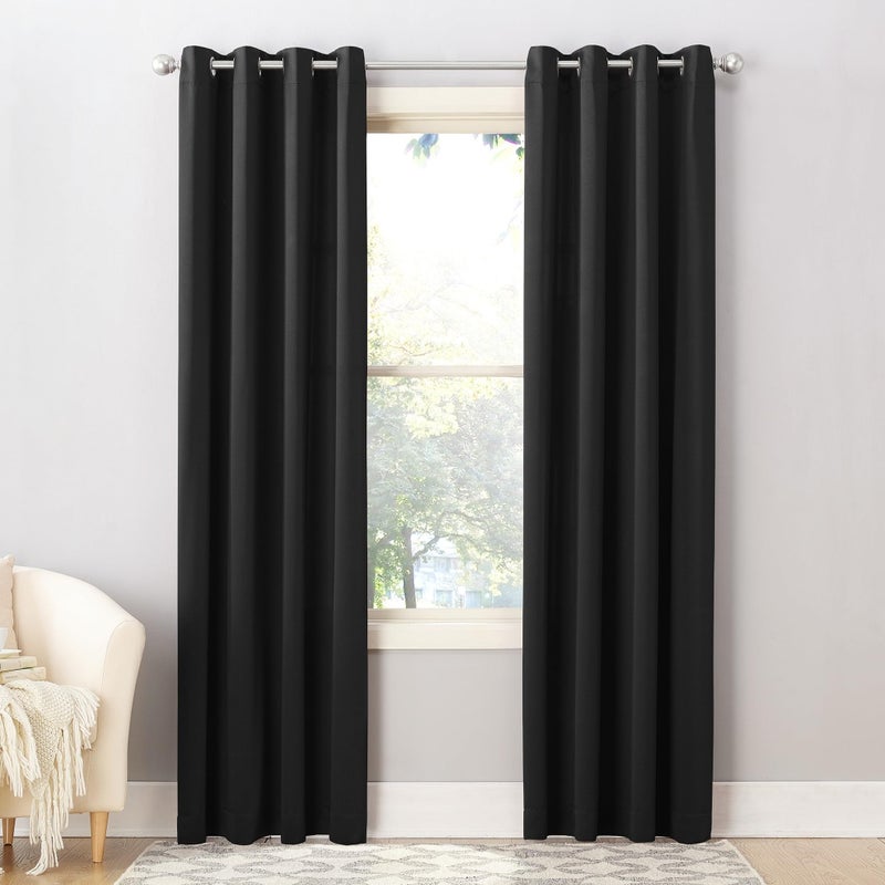 Sun Zero Barrow Energy Efficient Grommet Curtain Single Panel