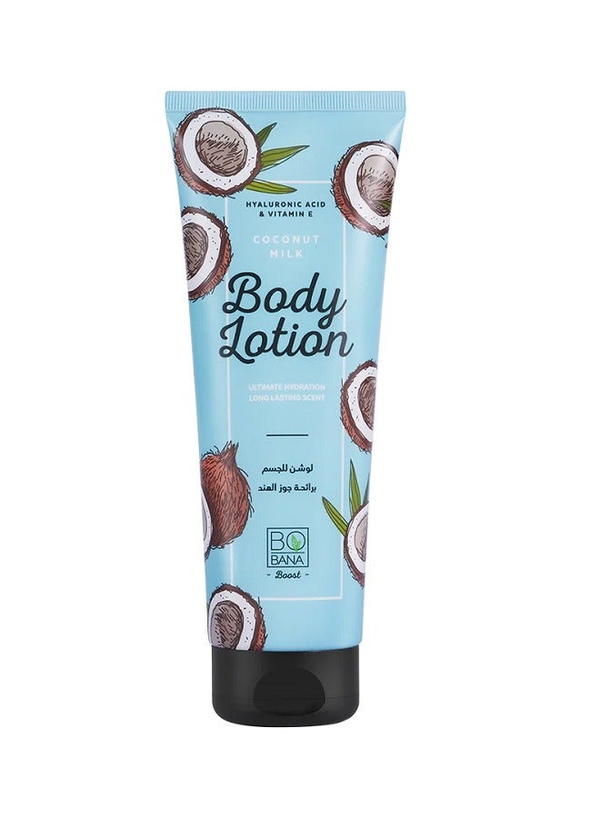 BOBANA Coconut Milk Body Lotion With Hyaluronic Acid & Vitamin E - 240ml - Image 1