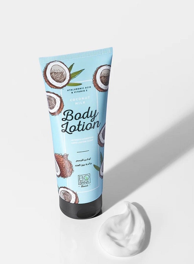 BOBANA Coconut Milk Body Lotion With Hyaluronic Acid & Vitamin E - 240ml - Image 3
