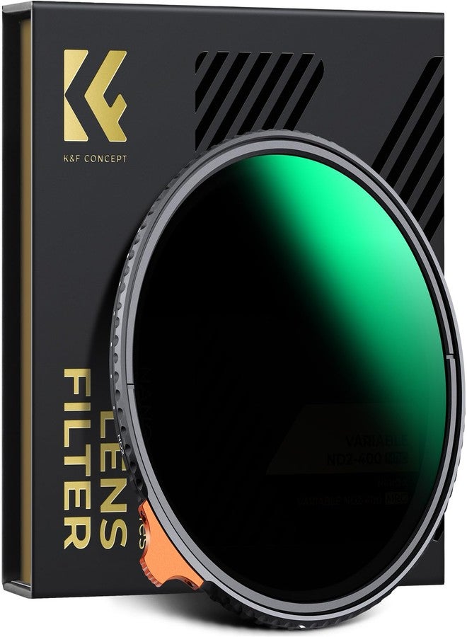 K&F Concept 43mm Variable ND2-400 Filter, 1-9 f-stops ND Lens Filters 28-Layer Coating Waterproof ND2 to ND400 Filter Adjustable Neutral Density (Nano-X Series) - Image 1
