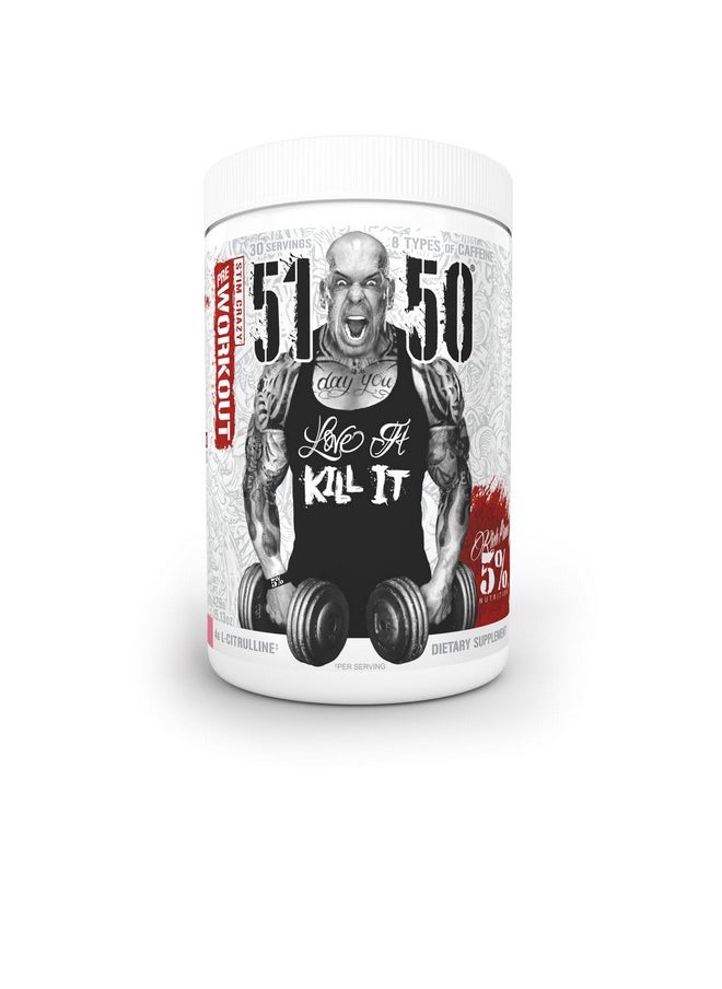 5% Nutrition 5% Nutrition Rich Piana 5150 High Stim Pre-Workout Powder | Extreme Energy, Focus, Pumps & Endurance | 400 mg Caffeine, Citrulline, Beta Alanine, N-Acetyl L-Tyrosine | 30 Srvgs (Pink Lemonade)  - Image 1