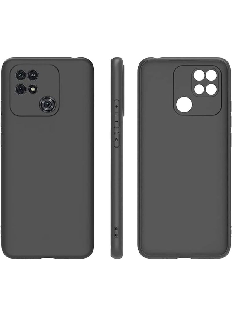 Protective Cover For Redmi 10 Power , Slim Fit Soft Back TPU Case Flexible Silicone Cover Compatible For Redmi 10 Power - Black