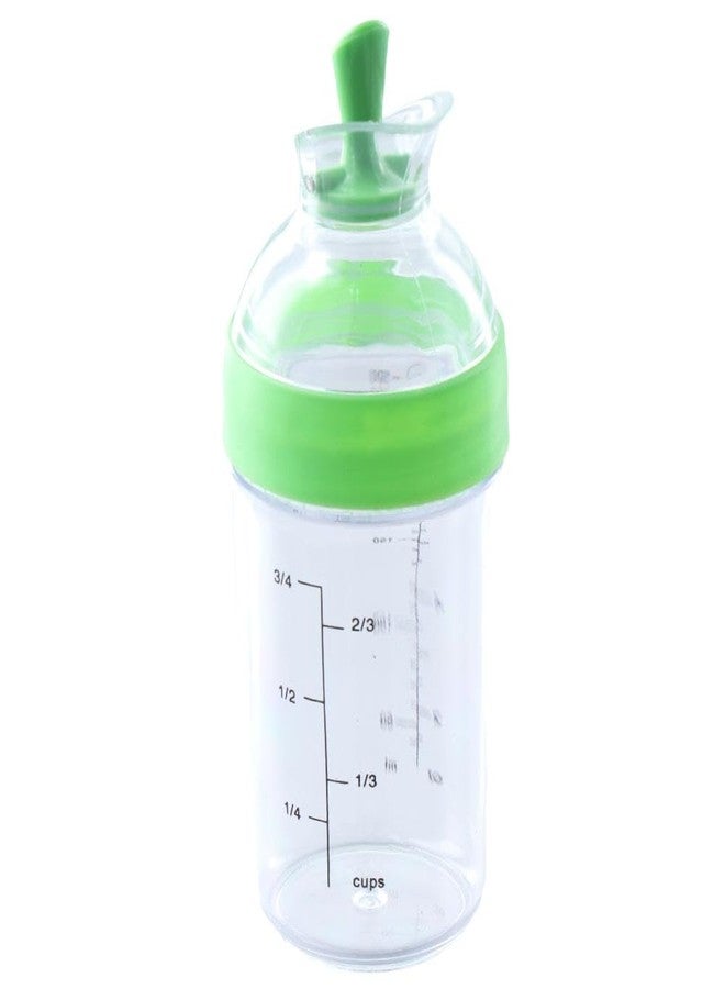 hobbyme Salad Dressing Mixer, Used To Hold Sauces, Leak Proof, Salad Seasoning Pot with Scale, Green Kitchen Seasoning Pot, Storage of Various Sauces, Salad, Tomato Sauce, Green, 8.5oz - Image 4
