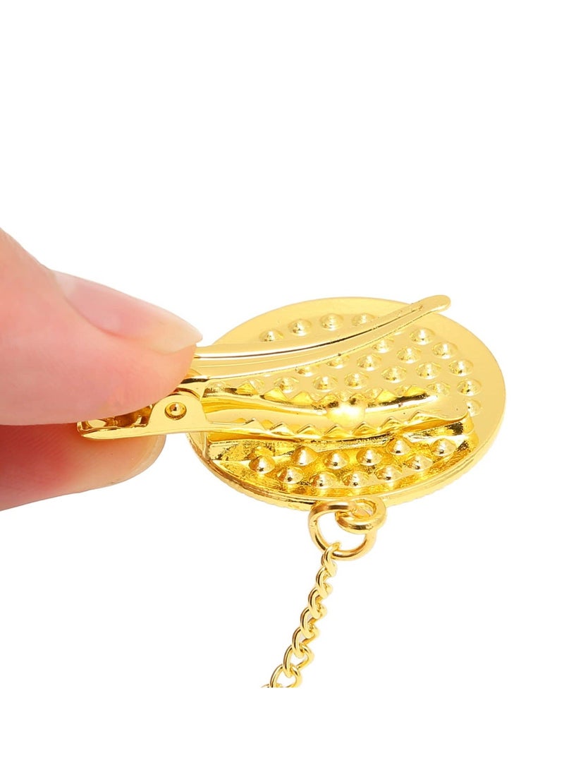 Captaintech Baby Pacifier, baby girl newborn essentials, Personalized Curved Design 26 Letters Safe Materials Healthy Bling Baby Pacifier （Golden） - Image 5