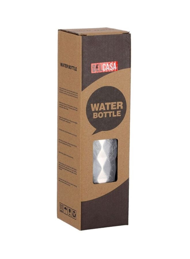 DELCASA Stainless Steel Water Bottle Silver/Black 750ml - Image 5
