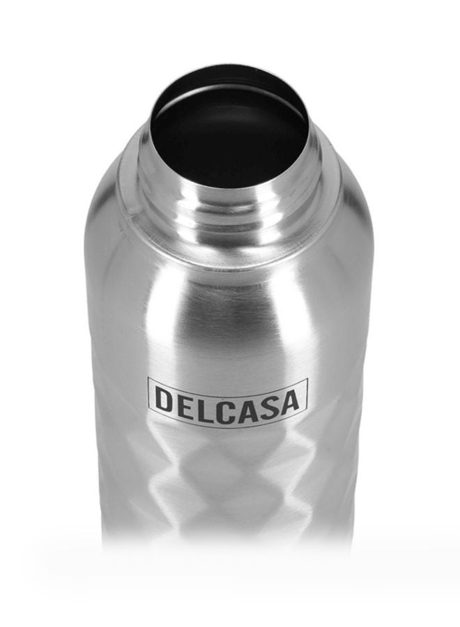 DELCASA Stainless Steel Water Bottle Silver/Black 750ml - Image 4