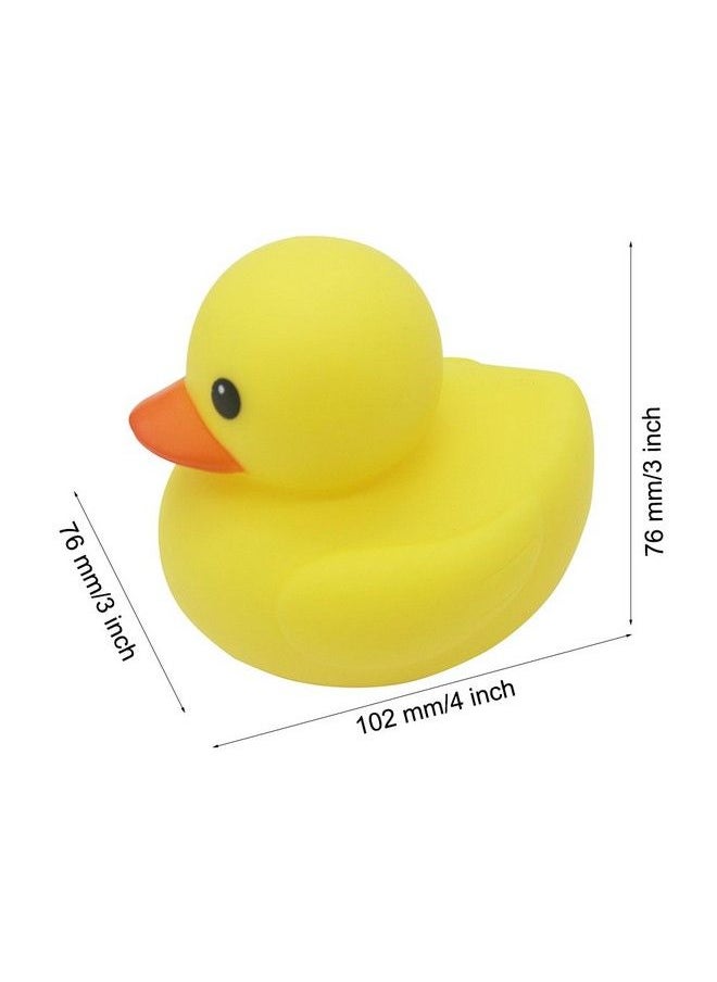 MYLIFEUNIT 4 Inch Yellow Rubber Bath Ducks For Child  - Image 5