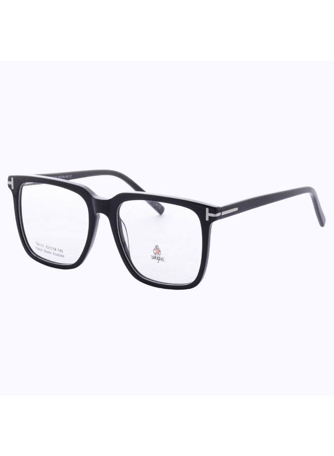 Player Men's square-shaped eyeglasses frame, large size - premium material - with original case and cleaning cloth - Image 1