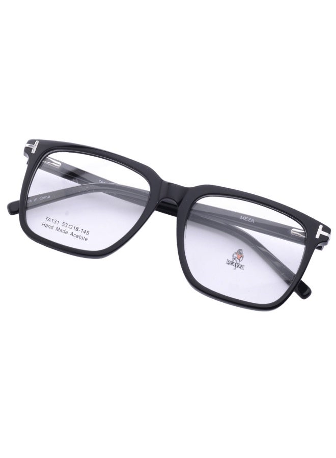 Player Men's square-shaped eyeglasses frame, large size - premium material - with original case and cleaning cloth - Image 2