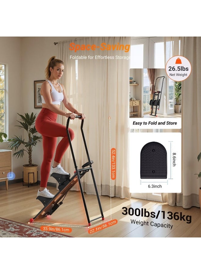 SportQ Home Climber & Exercise Machine with Adjustable Incline Angle – Fat Burning Cardio Machine for Full Body Workout with LCD Display – Holds up to 300 lbs - Image 4