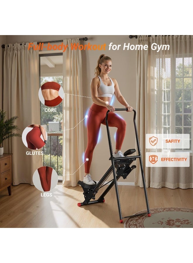 SportQ Home Climber & Exercise Machine with Adjustable Incline Angle – Fat Burning Cardio Machine for Full Body Workout with LCD Display – Holds up to 300 lbs - Image 2