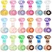 Jadive 72 Pcs Sweet Donut Party Favors Keychain Doughnut Theme Birthday Party Decorations Pendant Ornament for Christmas Boy Girl Gift Souvenirs Reward Treat Goodie Bag Fillers 18 Colors - Image 4