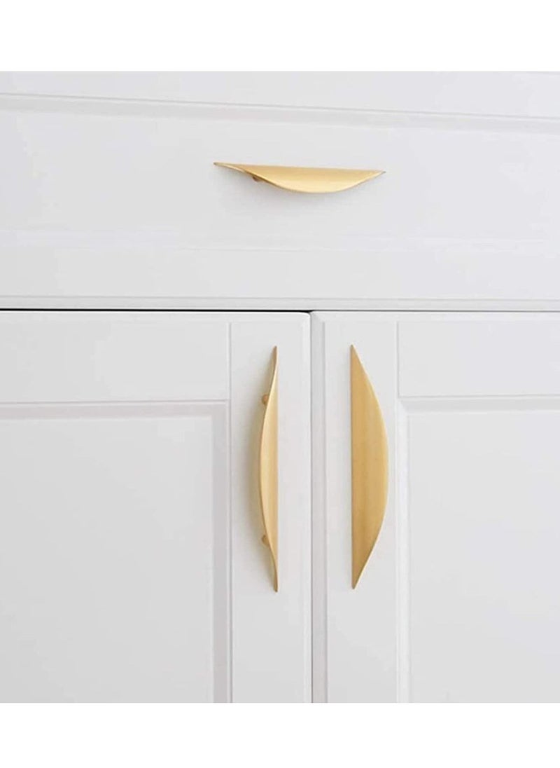 KASTWAVE Cupboard Handles, Gold Drawer Knobs, Drawer Door Cabinet Handles, Furniture Handle with Screws, Kitchen Cabinet Handles, for Wardrobe Door, Cabinet Doors, and Home Decorating 117 mm, 4Pcs  - Image 4
