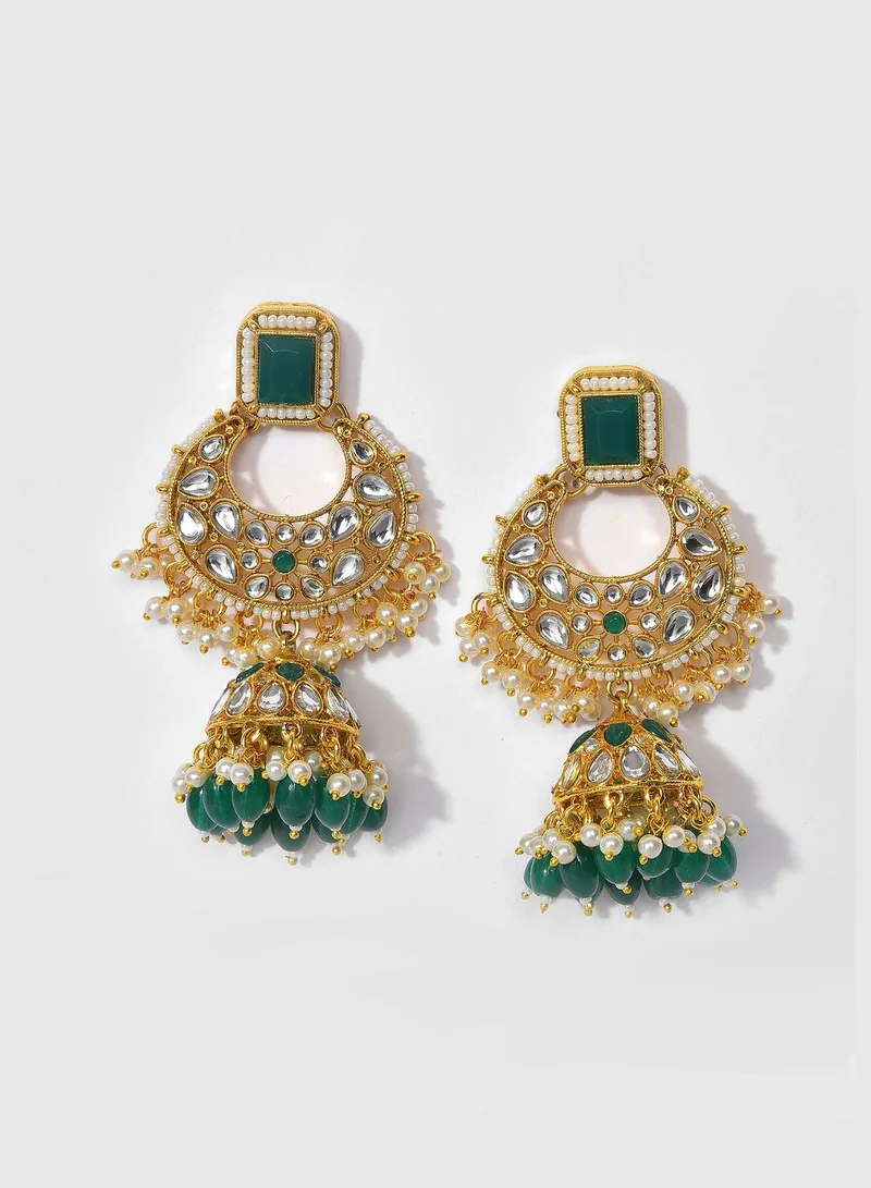 SOHI Kundan Gold Plated Necklace Set