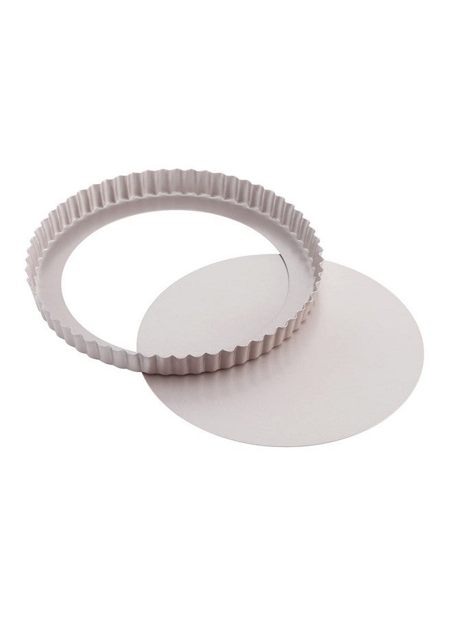 CHEFMADE 9.5-Inch Round Tart Pan with Removable Loose Bottom, Non-Stick Carbon Steel Quiche Pan for Oven Baking (Champagne Gold) - Image 1