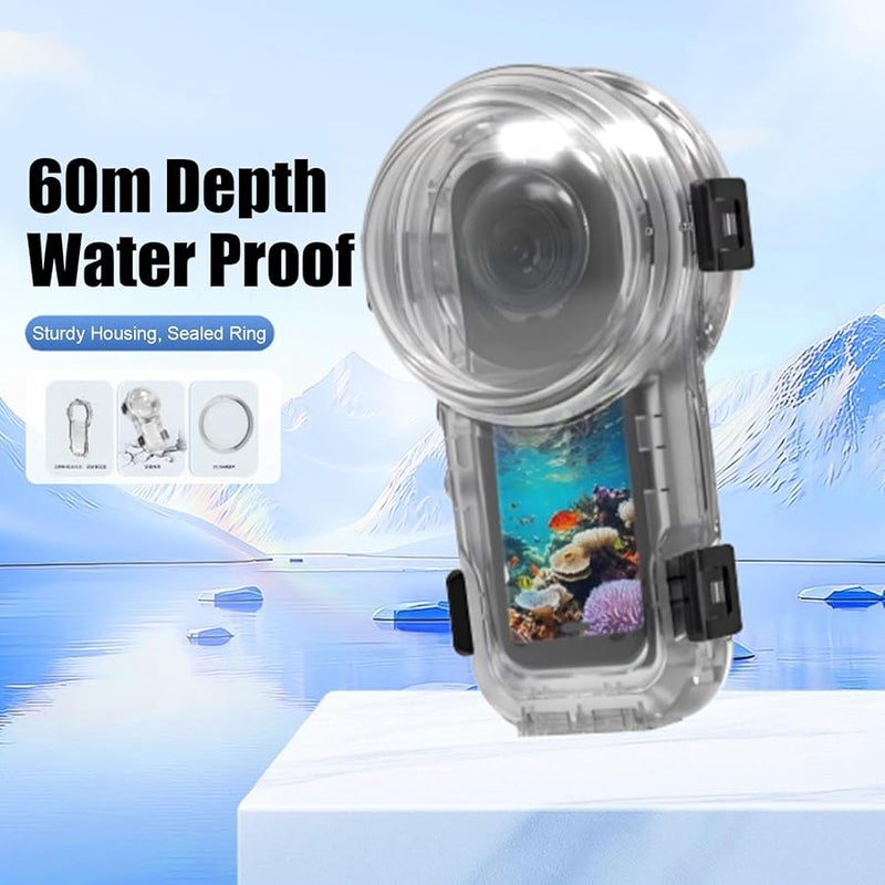 Insta X5 Waterproof Dive Case 60m Underwater Housing Protective Sealed Shell - Image 5