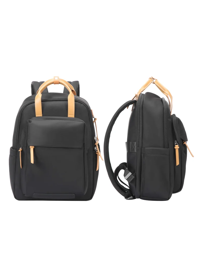 Bopai  Premium Durable Lightweight Ladies Laptop Backpack Water Resistant Synthetic Leather Daypack for Casual/Office/School/College, BO-LB861, Black for Women | Best Price UAE
