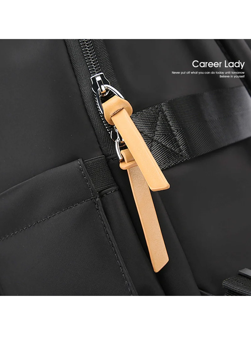 Bopai  Premium Durable Lightweight Ladies Laptop Backpack Water Resistant Synthetic Leather Daypack for Casual/Office/School/College, BO-LB861, Black for Women | Best Price UAE