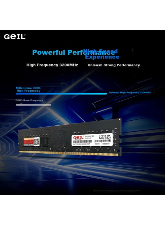 Geil 16gb Ddr4-2666 Desktop Ram Millennium Series Computer Memory Expansion Module - Image 3