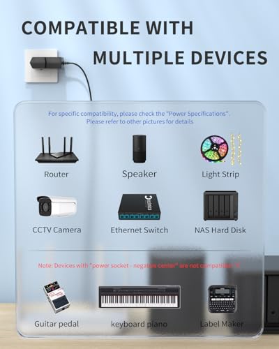 LitStar 6V 2A Power Adapter Charger [AC 6 Volts 2 Amps Regulated Switching Power Supply] with 8 Interchangeable DC Plug for 300mA 400mA 500mA 600mA 700mA 800mA 900mA 1000mA 1500mA 2000mA Equipment - Image 5