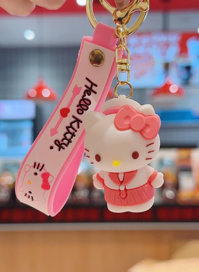 Hello Kitty Soft Rubber Doll Keychain