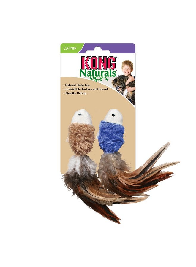 Kong KONG - Cat Naturals Crinkle Fish - (2 Pack) Natural Materials, Includes Premium North American Catnip (Colors Vary)  - Image 2