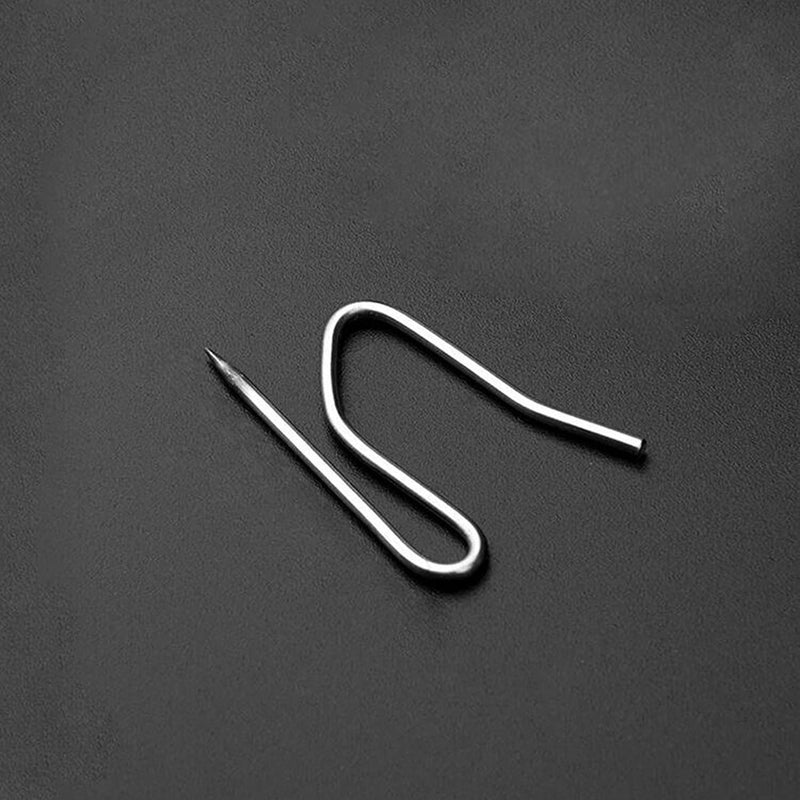 Sopito Curtain Hooks, Sopito 58pcs 1.2 Inches Metal Drapery Pin and Hook for Door Window Shower Curtain, Silver White - Image 5