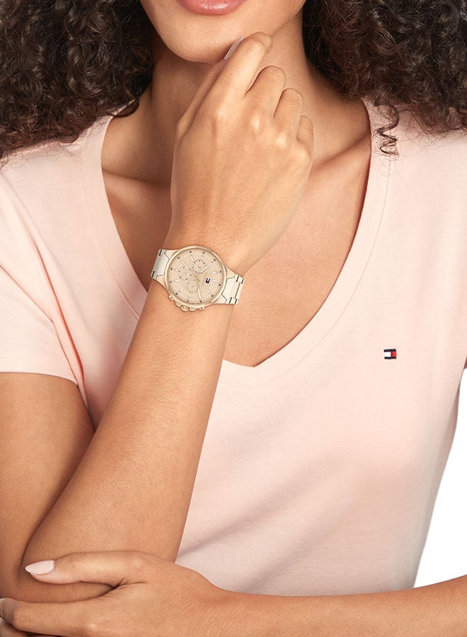 TOMMY HILFIGER Women's Analog Round Shape Stainless Steel Wrist Watch 1782597 - 40 Mm - Image 4