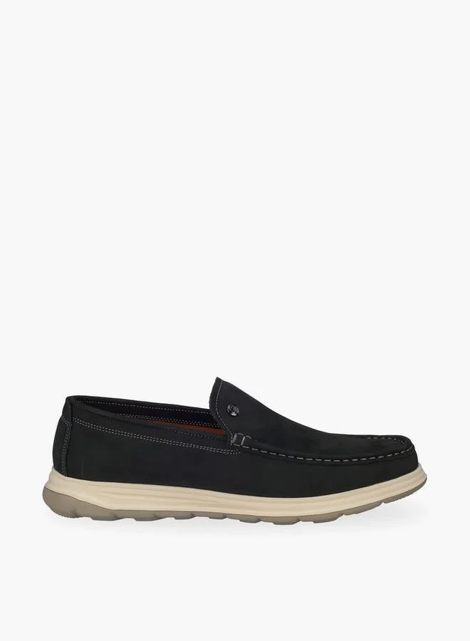 لو كونفورت Men Slip-On Leather Loafers