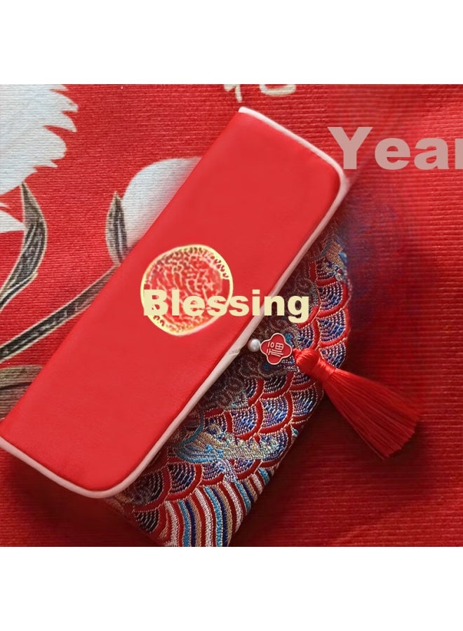 Jiayan Blessing Yuan Fabric Red Envelope Bag For Birthday, Housewarming, And Congratulations - Image 2