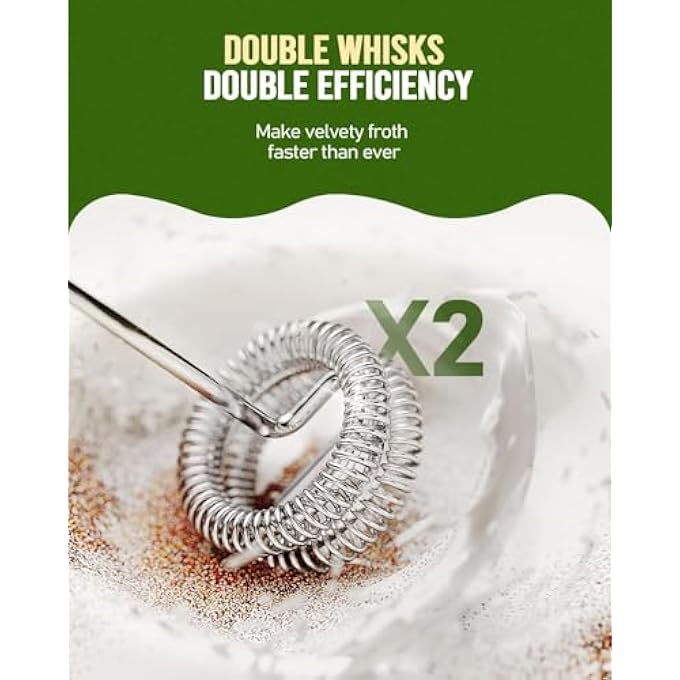 لوكاداه عصا رغوة الحليب من سلسلة Kitchen Executive، حامل مُحسّن، هدية قهوة مثالية، رغوة قهوة محمولة باليد، صانع رغوة للاتيه، رغوة حليب كهربائية محمولة باليد للكابتشينو - Image 4