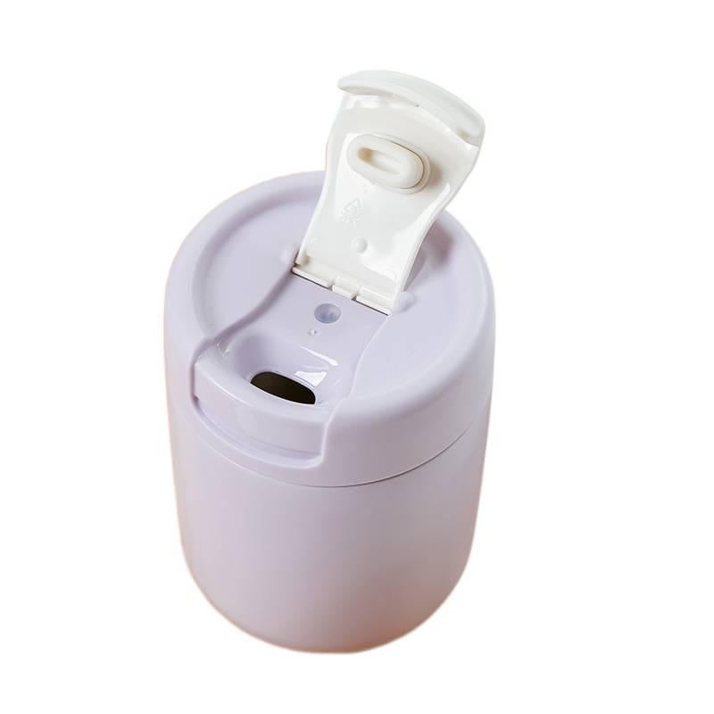قارورة مياه معزولة، ستانلس ستيل، 300 ml، أبيض من الستانلس ستيل باللون الأبيض - Image 5