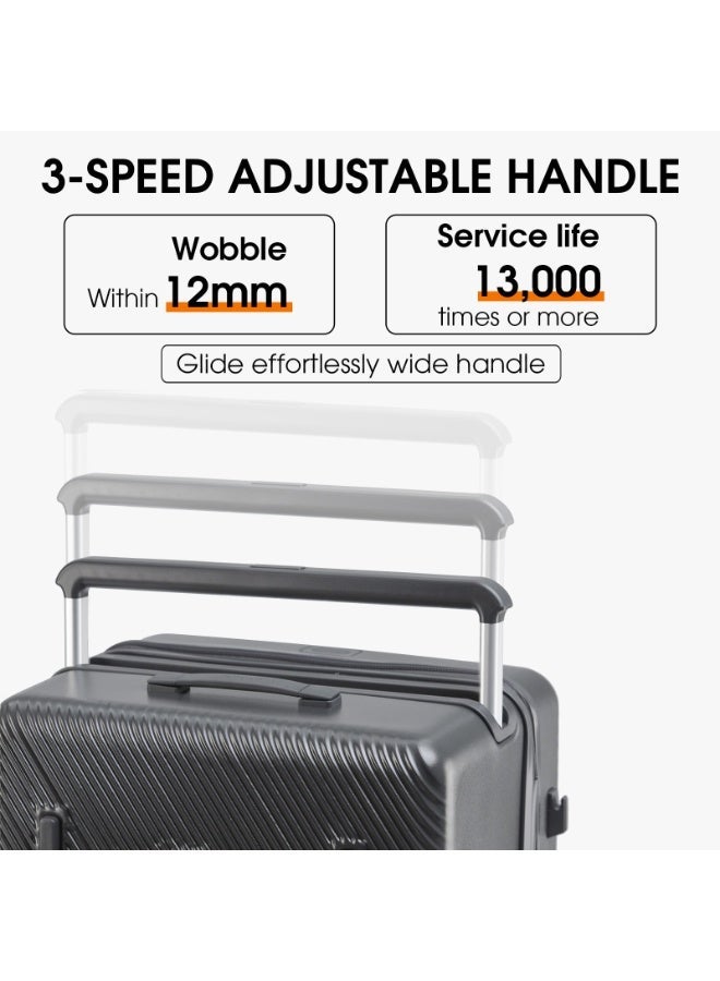 LIGHTGO 7655 large size check in size PC Suitcase check in luggage 26 inch with Expandable with TSA travel spinner case - Image 2