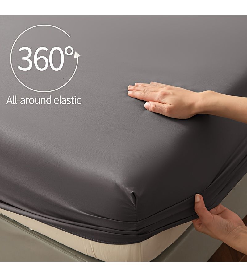 3 Piece Solid White Bed Sheet Set Soft Breathable Bedding For Bedroom Guest Room Machine Washable 1 Flat Sheet 2 Pillowcases Excludes Inserts 38 98 By 74 8 Inches - Image 5