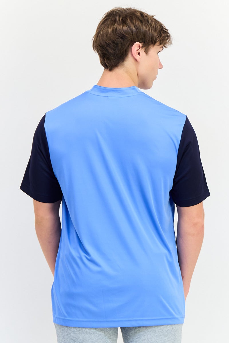 PUMA تي شيرت بولو قصير الأكمام للرجال بياقة ضيقة رياضية، أزرق - Image 3