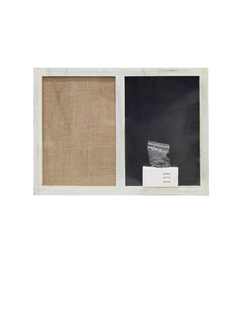 Combo Frame Burlap Chalkboard Fr Pushpin 15.75 x 11.8in - Image 3