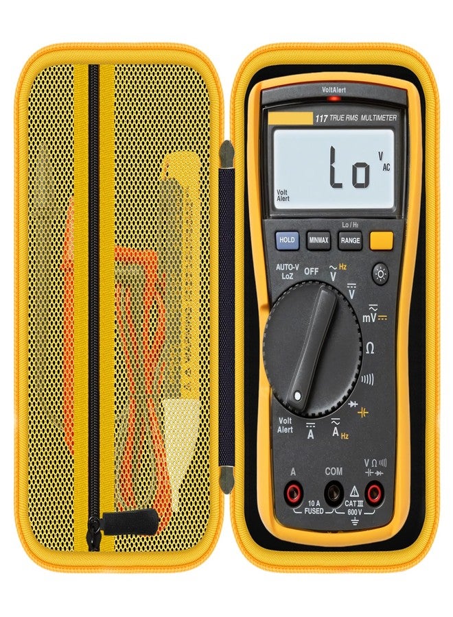 HESPLUS Hard Case for Fluke Multimeter - Compatible with 117/115/116/15B+/17B+/101/114/113/177/179/233/106/107 - Protective Storage Bag Organizer for Testers & Accessories (Case Only) - Image 1
