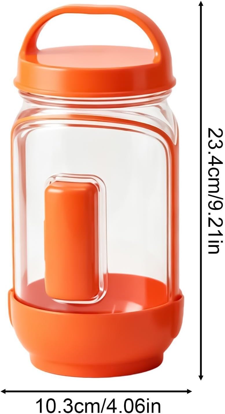 Salad Jar,Clear Portable Food Canisters - Food Storage Container,for Home Daycare School Travel Camping Restaurant Dining Picnic Outdoor Activity - Image 4