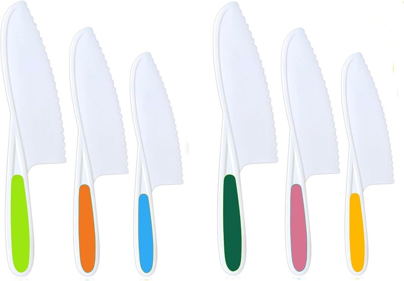Hartya Knives for Kids, 6-Piece Kitchen Cooking and Baking Knife Set, Children's Knives for Real Cooking, BPA-Free Kids' Toddler Tool - Image 1