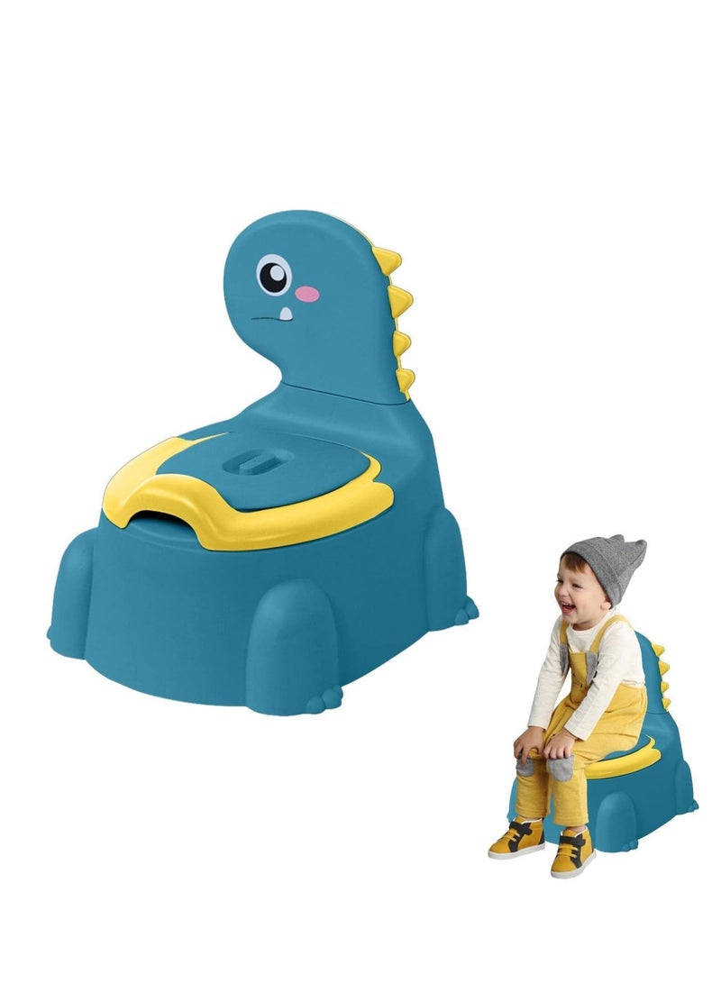 Premify Baby Potty Training Chair for Boys and Girls, Toddlers Potty Toilet Chair,Dinosaur Potty Training Toilet with Lid for Kids,Comfortable Potty Seat for Children 1-6 Years Old  - Image 1