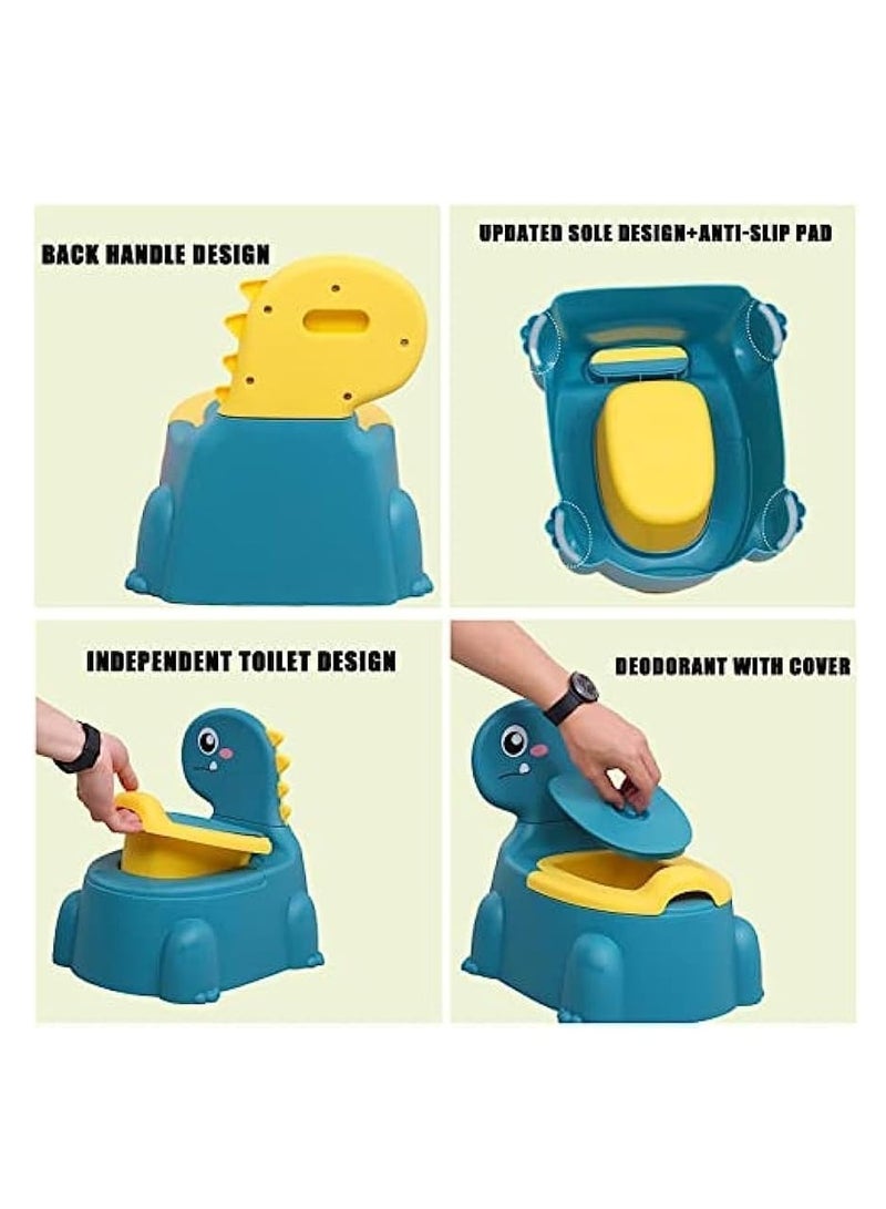Premify Baby Potty Training Chair for Boys and Girls, Toddlers Potty Toilet Chair,Dinosaur Potty Training Toilet with Lid for Kids,Comfortable Potty Seat for Children 1-6 Years Old  - Image 4