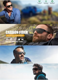 AZorb Polarized Sports Sunglasses for Men Women TPEE Material Men's Eye Sun Glassess UV400 Protection Shades for Cycling Driving Fishing Black  - Image 4