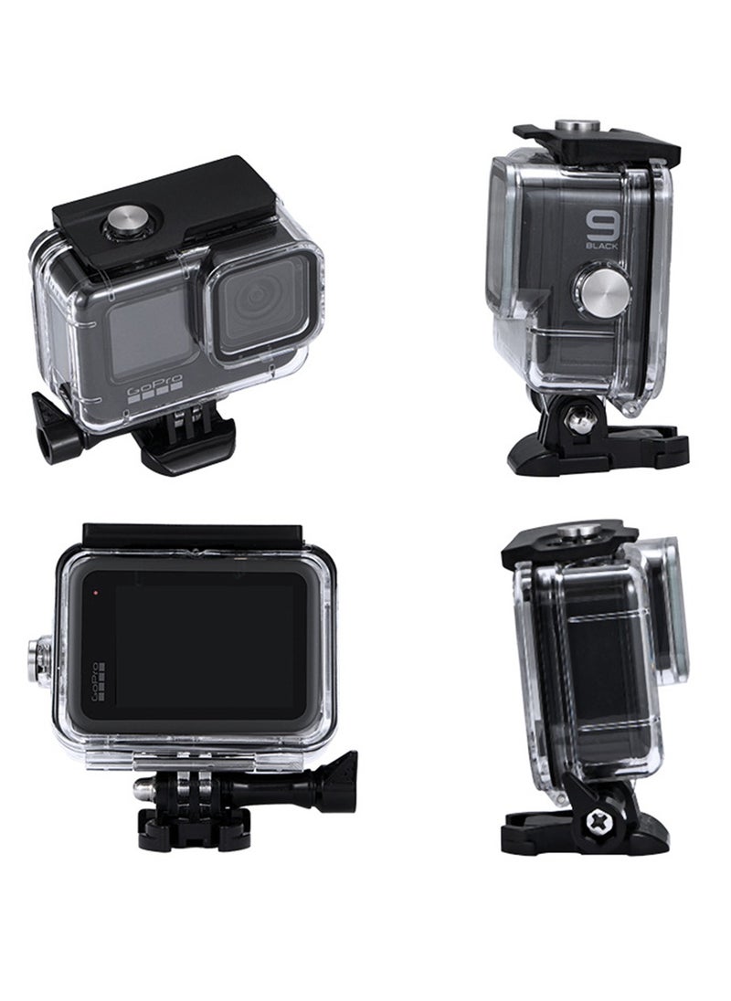 Youque Waterproof Protective Camera Case Cover for GoPro Hero 11/10/9 Black/Clear  - Image 2