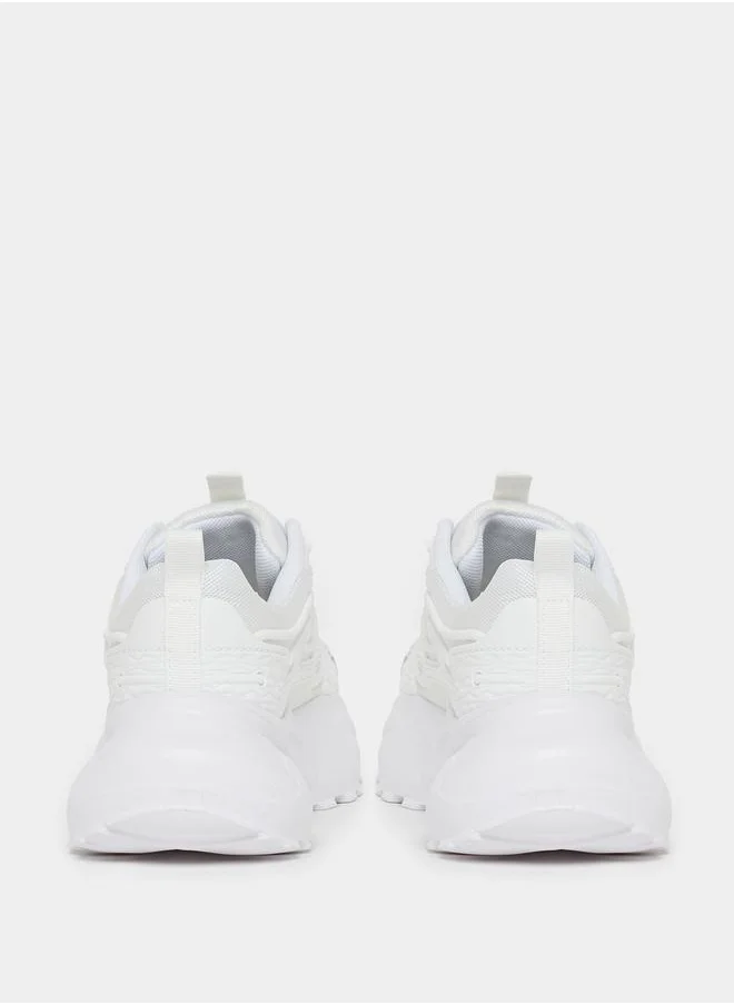 Styli Mesh Upper Textured Sneakers