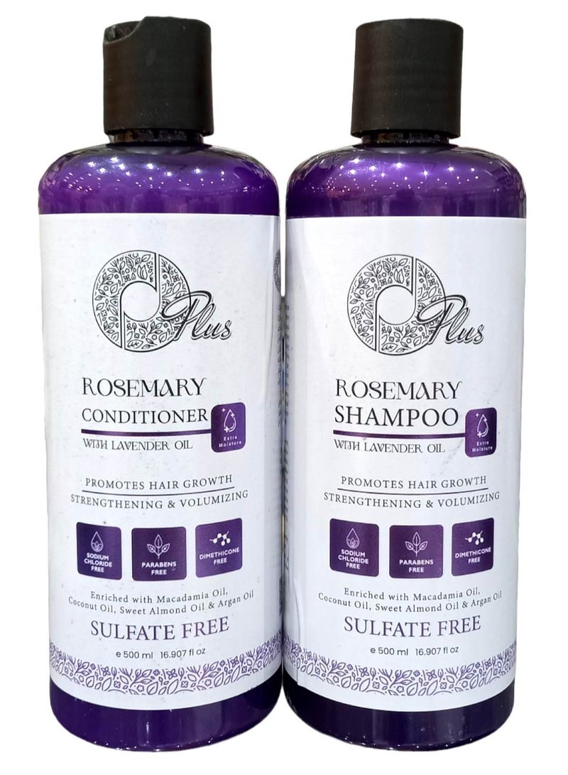Oplus Rosemary And Lavender Oil Set Shampoo 500 Ml And Conditioner 500 Ml Does Not Contain Sulfates Or Sodium - Image 1