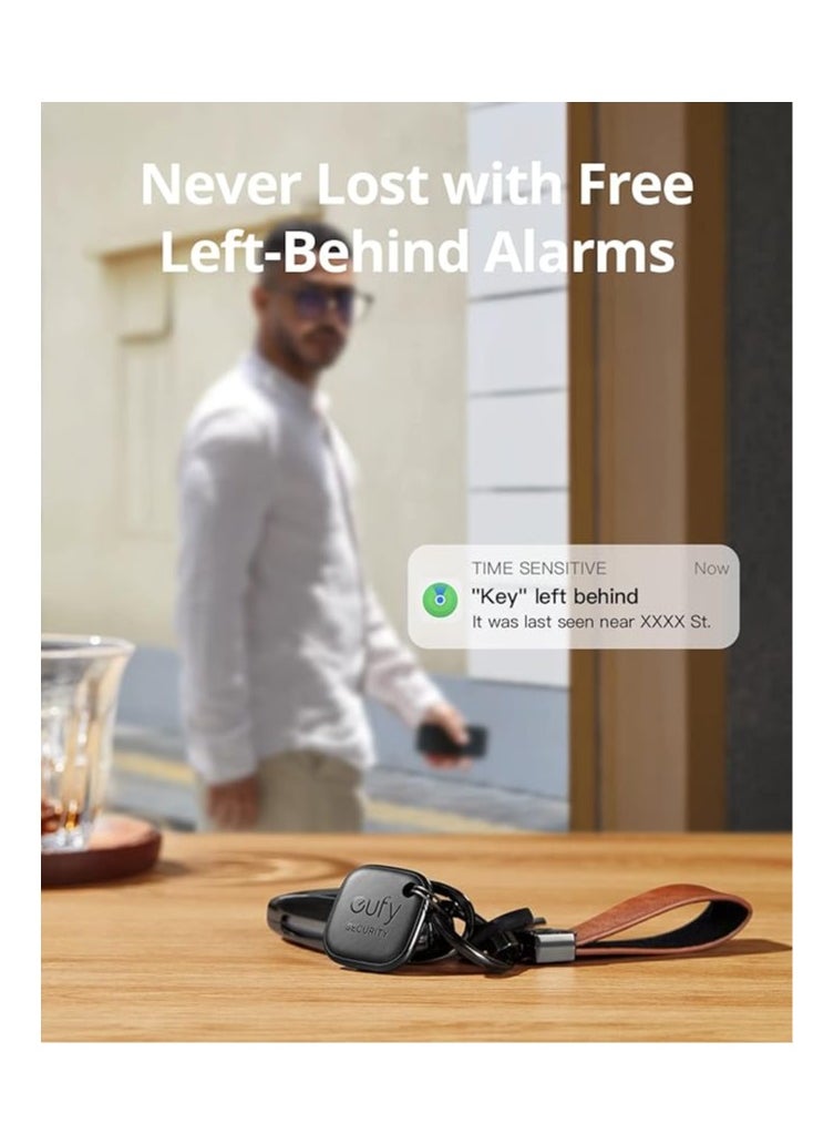 eufy - eufy Security SmartTrack Link (Black, 1-Pack), Android not Supported, Works with Apple Find My (iOS only), Key Finder, Bluetooth Tracker for Earbuds and Luggage, Phone Finder, Water Resistant - Image 1