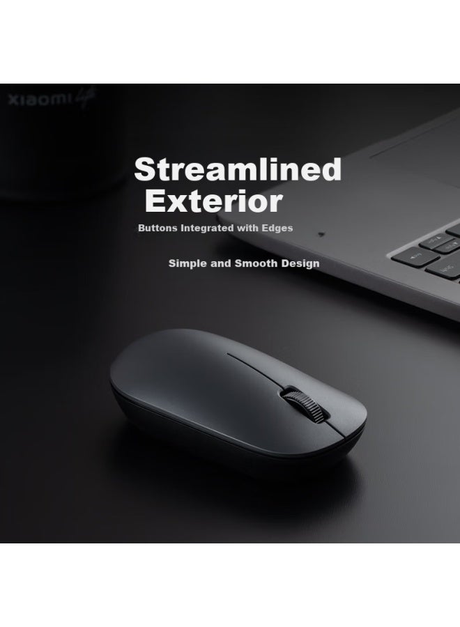 M I Mi Wireless Keyboard And Mouse Combo 3 Deep Space Black Slim And Portable Full Size 104-key Keyboard Mouse 2.4g Wireless Transmission Computer Laptop Office Keyboard And Mouse Combo - Image 4